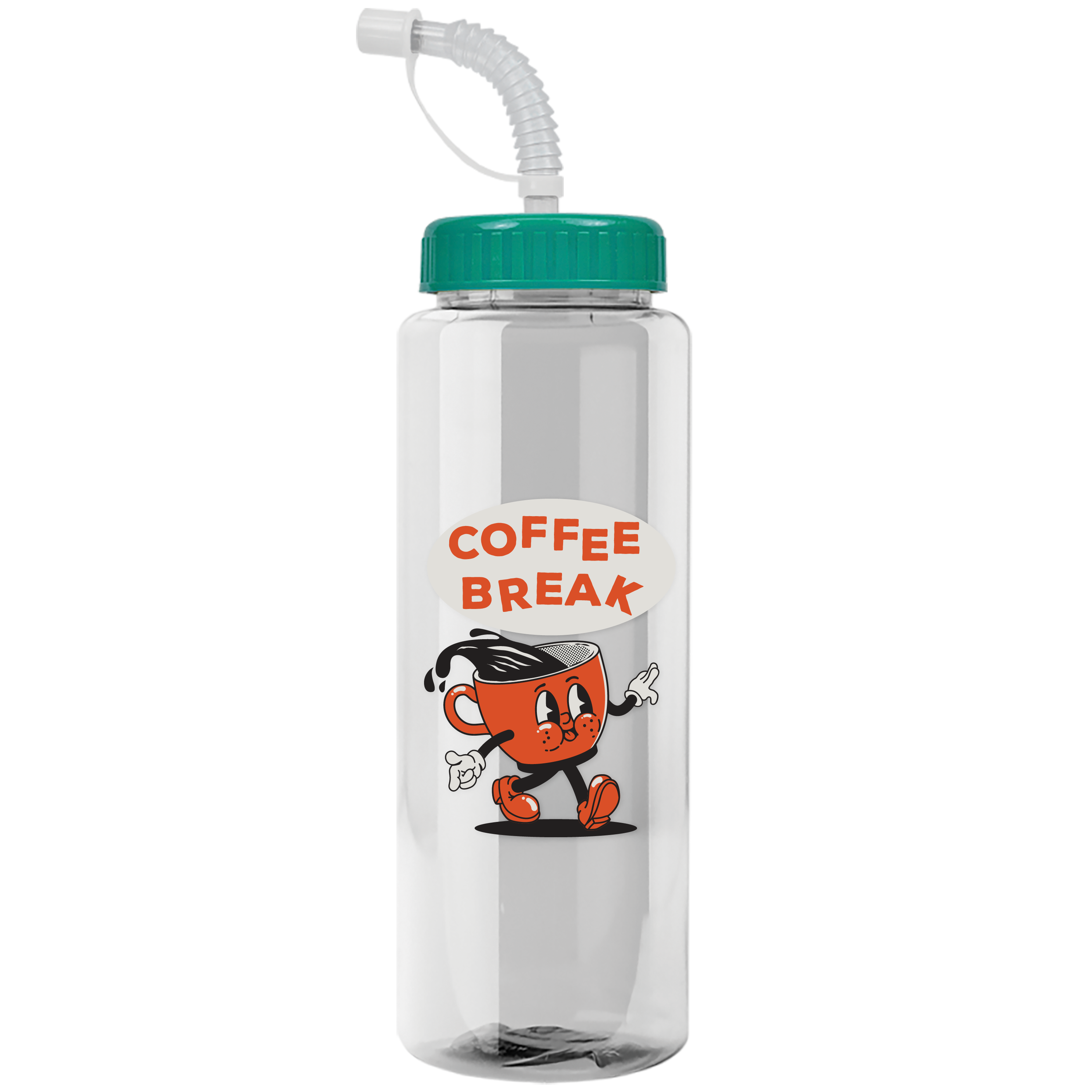 Guzzler Bottle with Straw Lid - 32 oz.